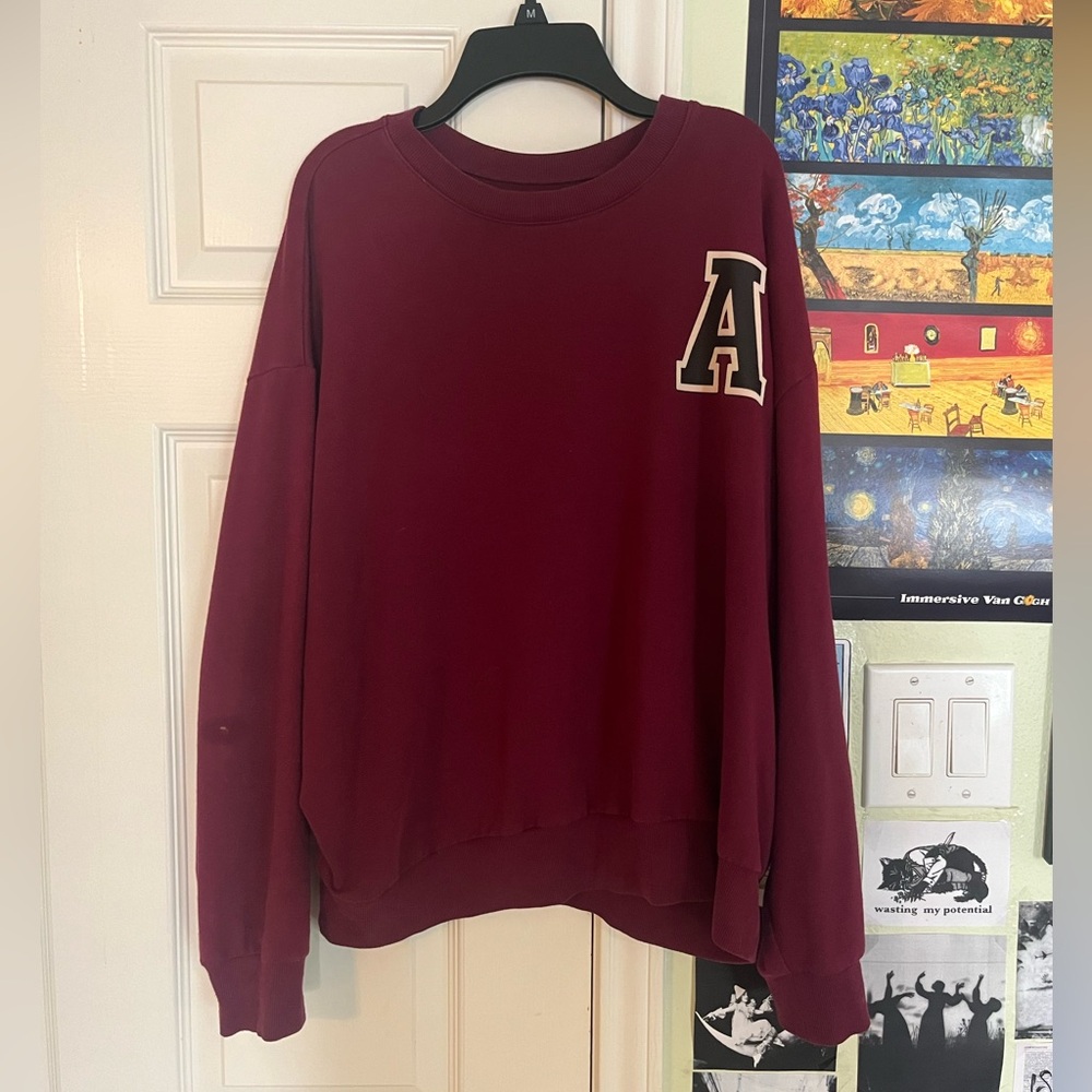 Flirtitude maroon A sweatshirt